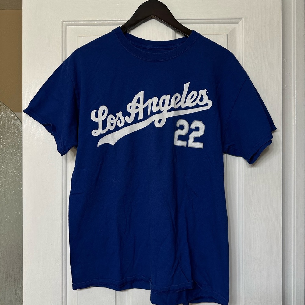MLB Los Angeles Dodgers Clayton Kershaw #22 Jersey Short Sleeve World Series